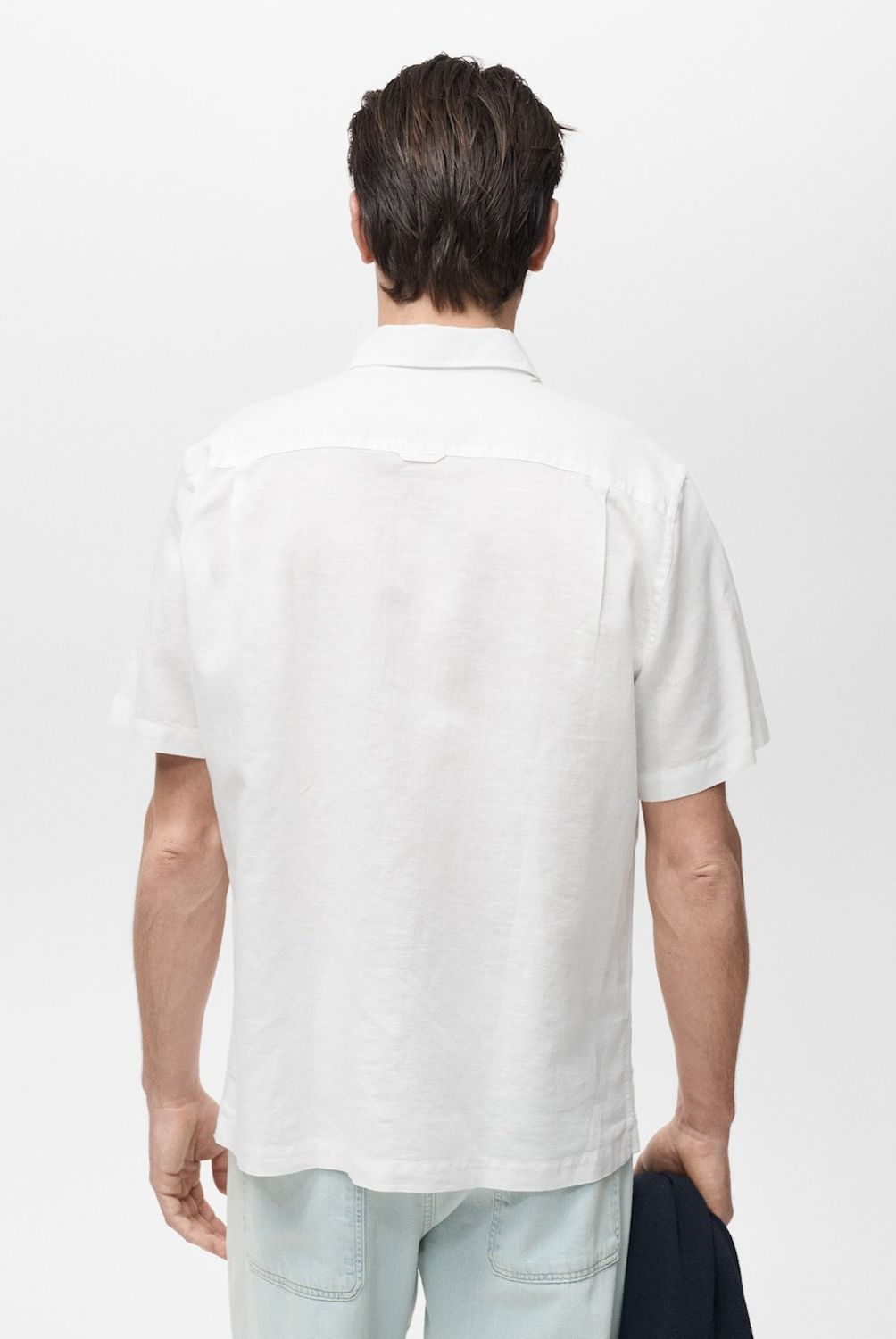 MANGO MAN - Camisa Ants Lino Manga Corta Hombre Mango Man