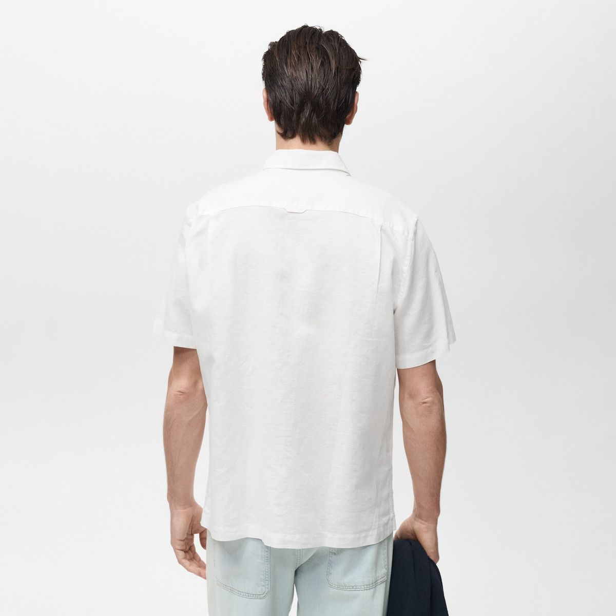 MANGO MAN - Camisa Ants Lino Manga Corta Hombre Mango Man