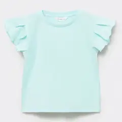 MANGO KIDS - Polera Manga Volante Bebé Niña
