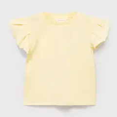 MANGO KIDS - Polera Manga Volante Bebé Niña