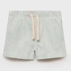 MANGO KIDS - Bermudas Rayas Cordón Bebé Niño