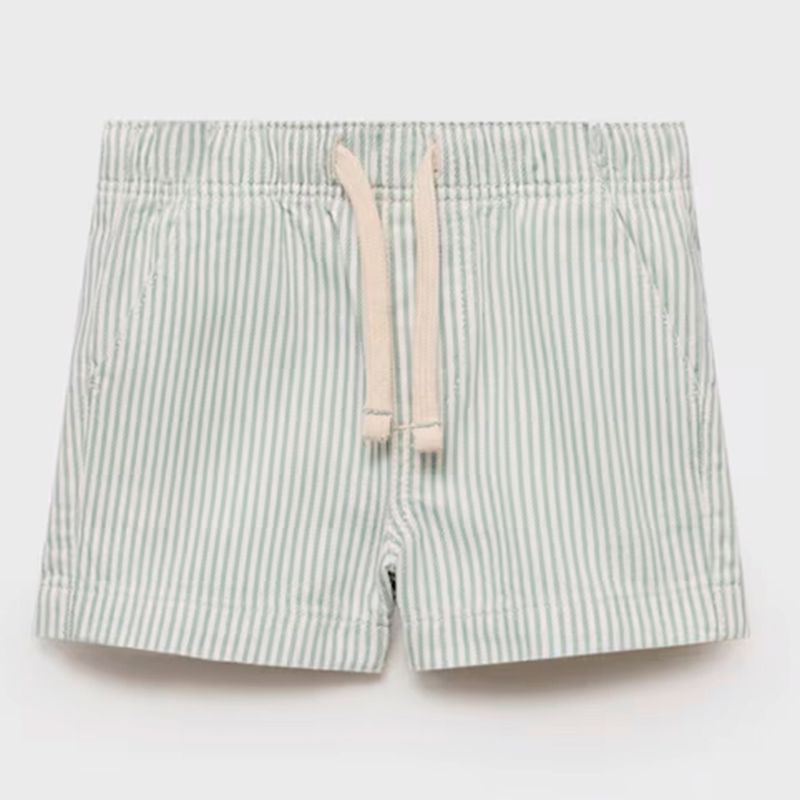 MANGO KIDS - Bermudas Rayas Cordón Bebé Niño Mango Kids