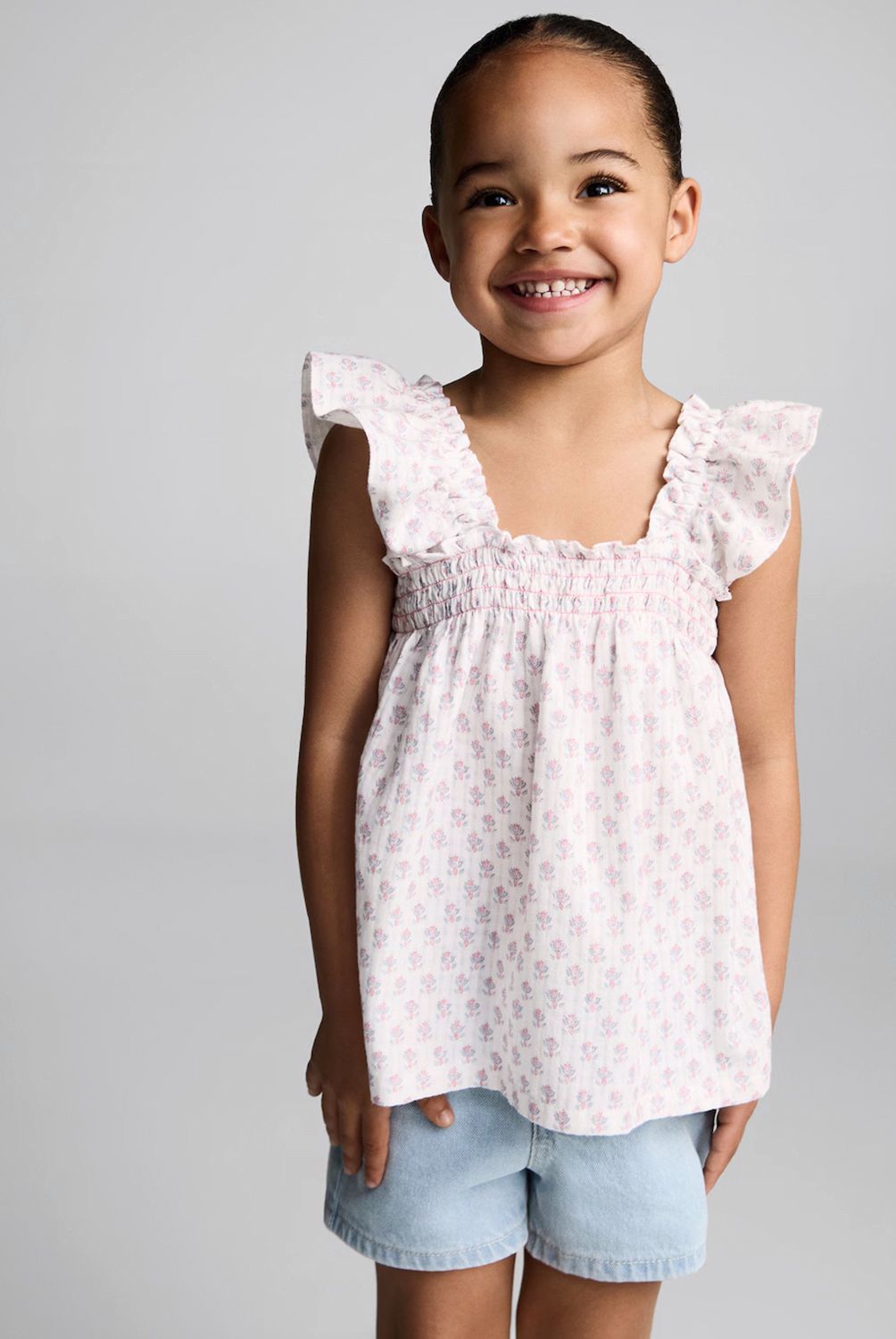 MANGO KIDS - Blusa Bordada Volantes Bebé Niña Mango Kids