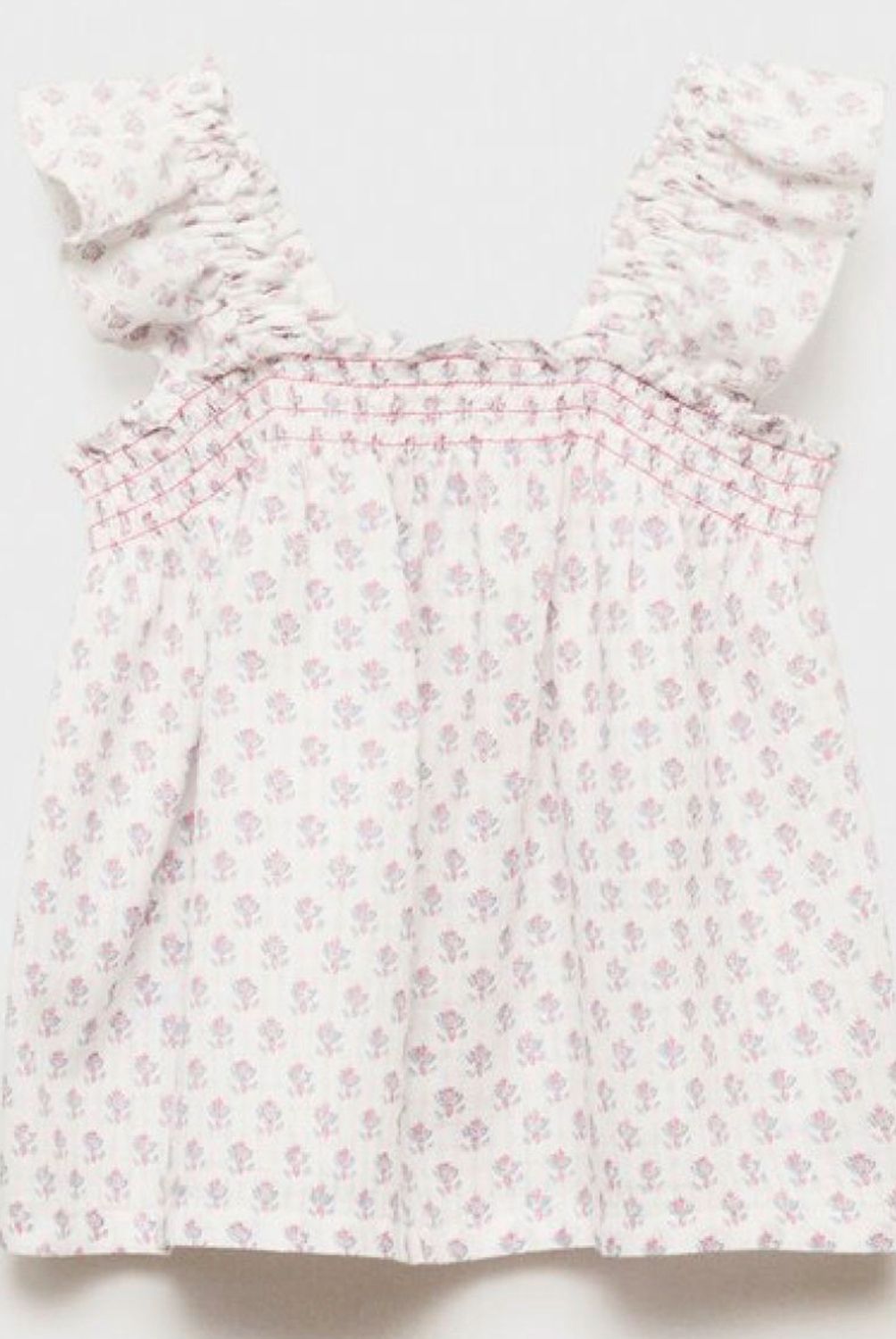 MANGO KIDS - Blusa Bordada Volantes Bebé Niña Mango Kids