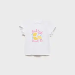 MANGO KIDS - Polera Estampada Volantes Bebé Niña