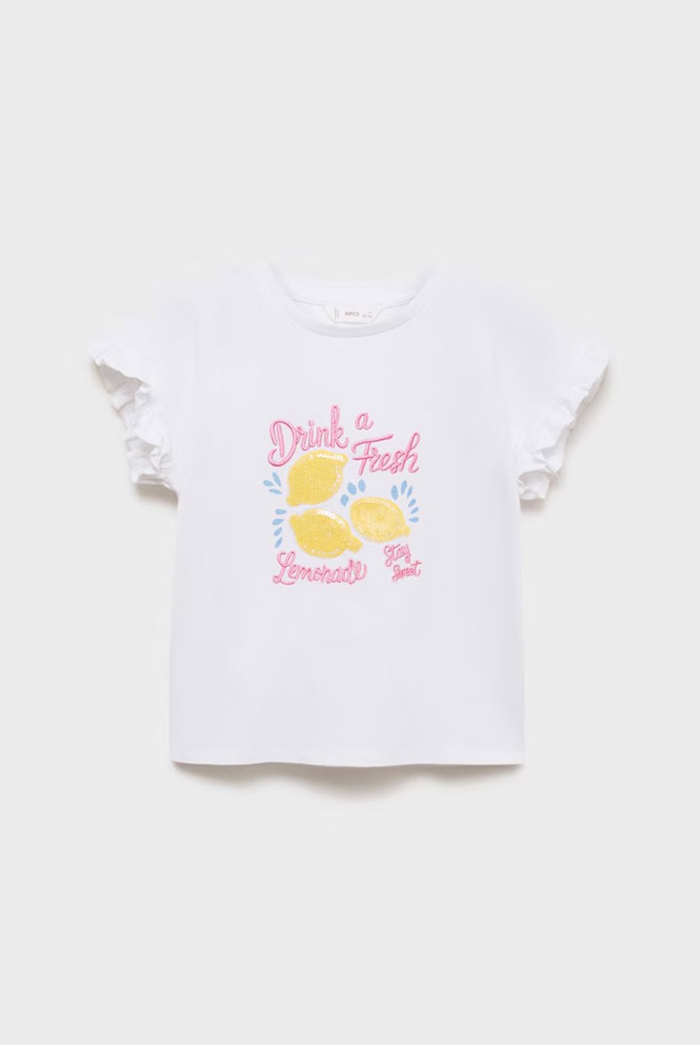 MANGO KIDS - Polera Estampada Volantes Bebé Niña Mango Kids