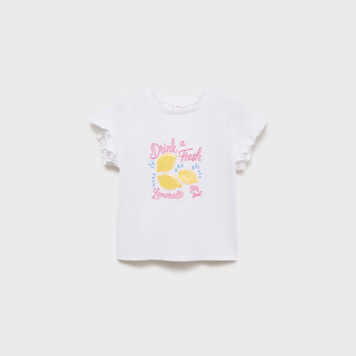 MANGO KIDS - Polera Estampada Volantes Bebé Niña Mango Kids