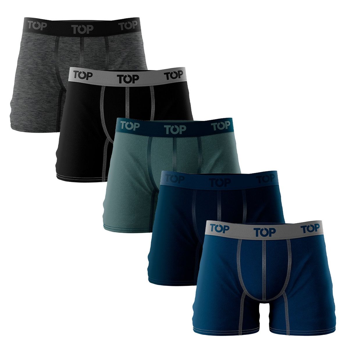TOP - Pack De 5 Boxer Algodón Hombre Top