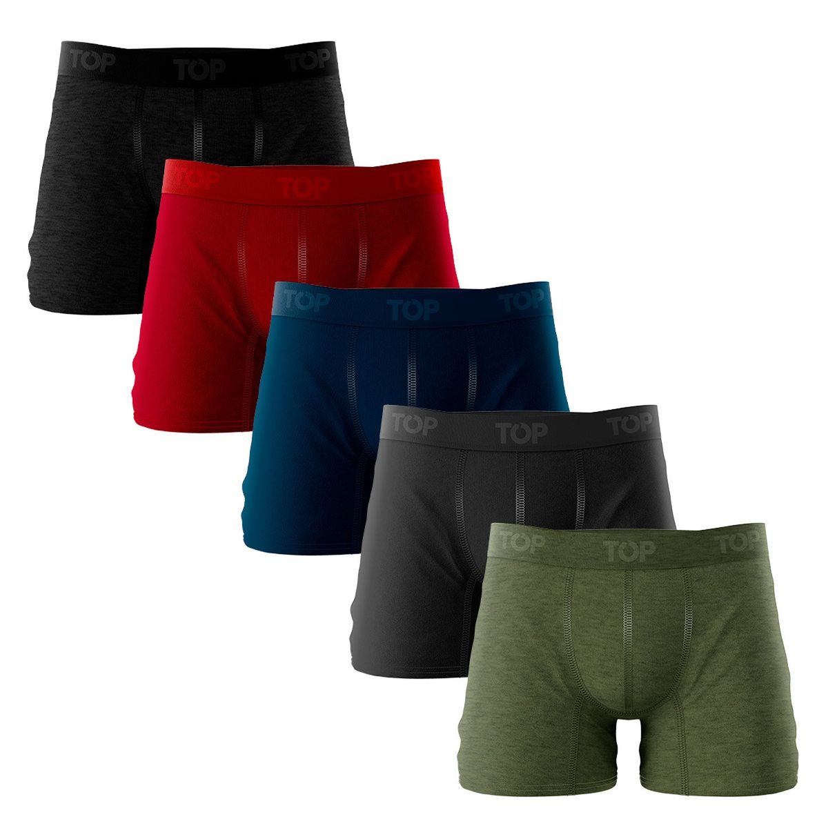 TOP - Pack De 5 Boxer Algodón Hombre Top
