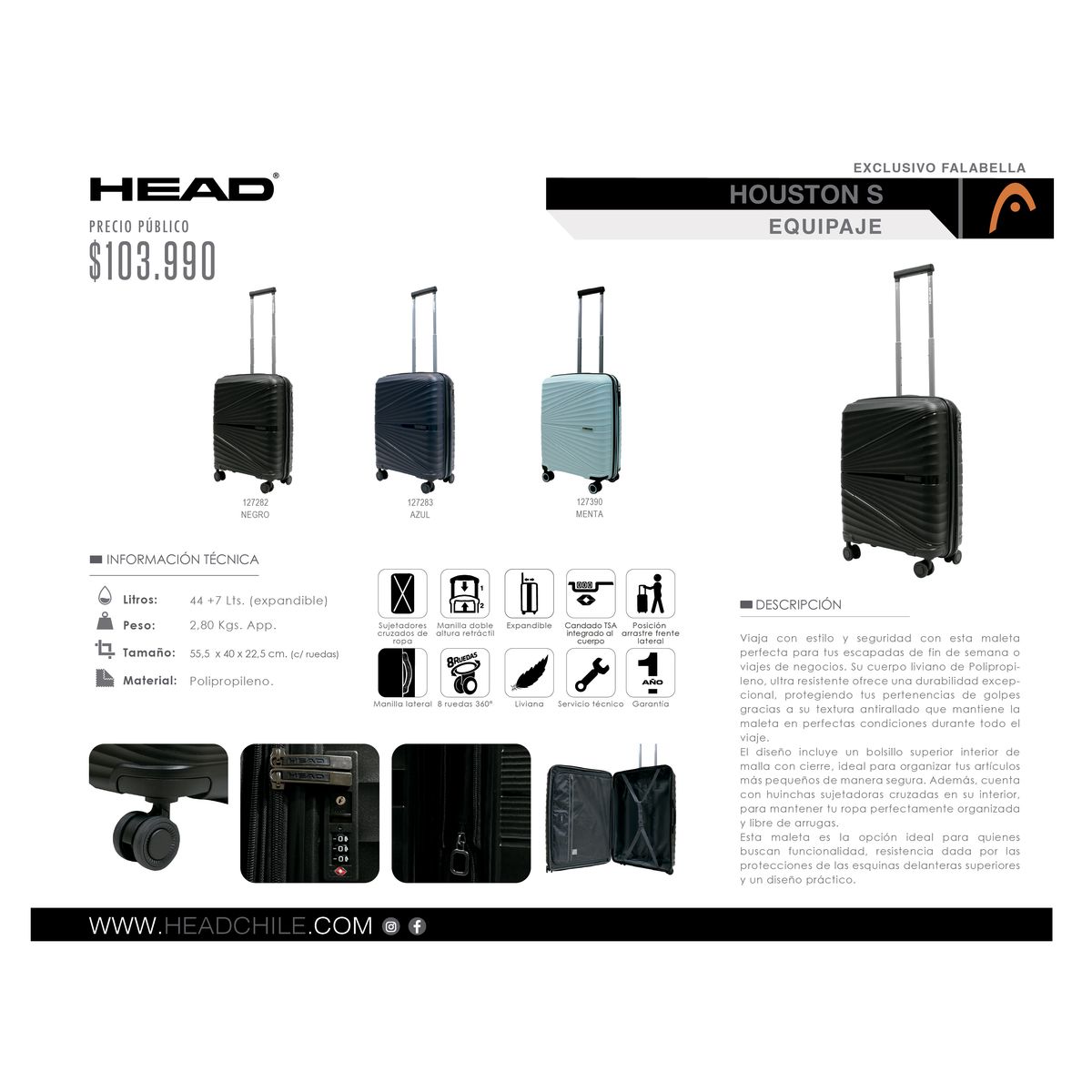 HEAD - Maleta De Cabina Houston S Head