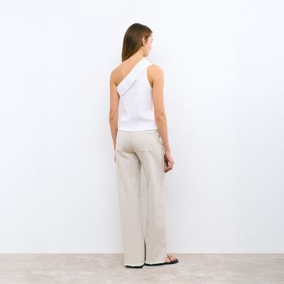 Imagen 2 del producto Polera Algodón con Volante Bordado Mujer