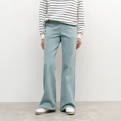 BROWNIE - Pantalón Culotte con Bolsillos Frontales Mujer
