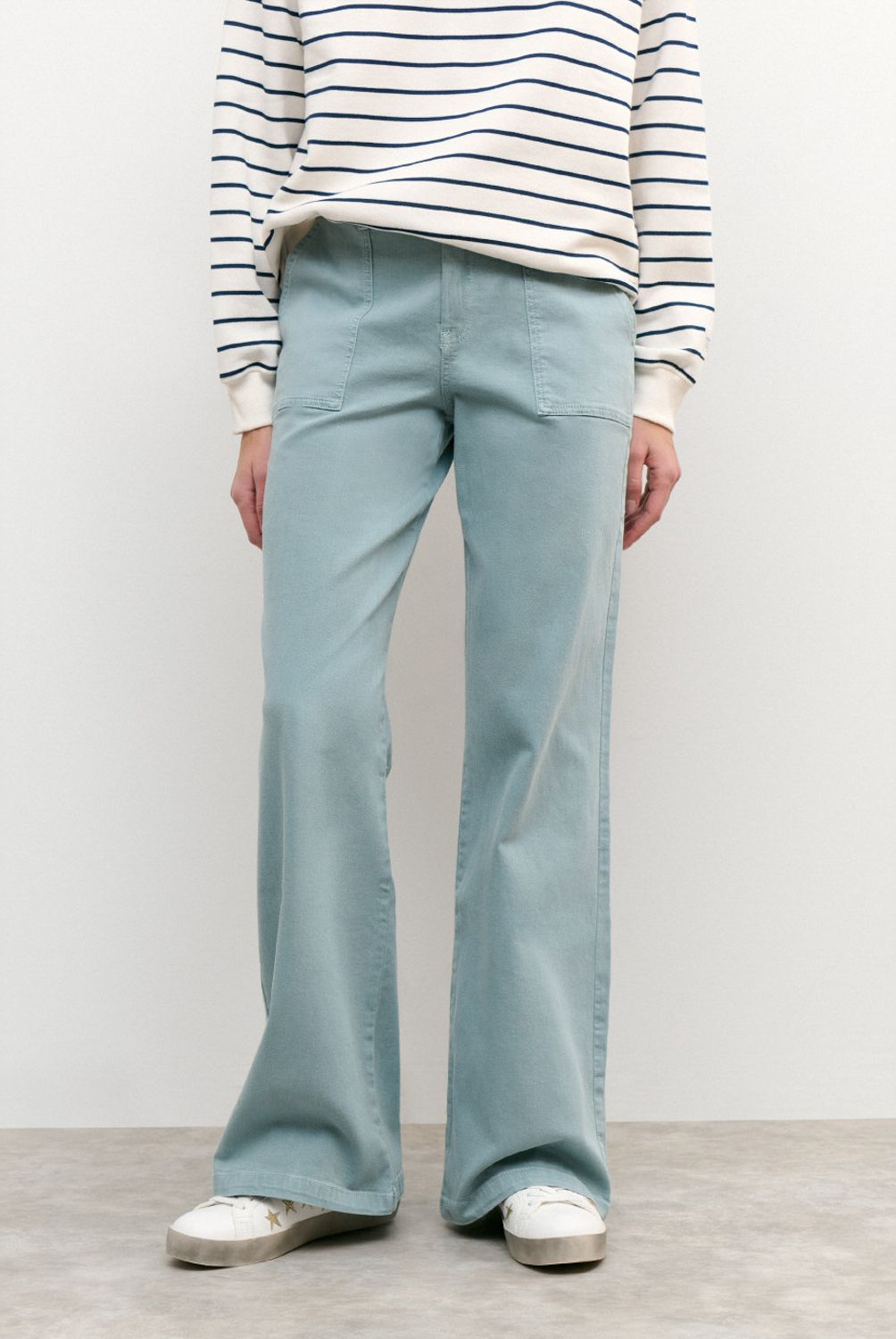 BROWNIE - Pantalón Culotte con Bolsillos Frontales Mujer Brownie