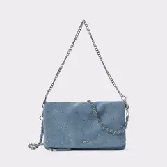 BROWNIE - Cartera Denim Solapa Tachitas Mujer