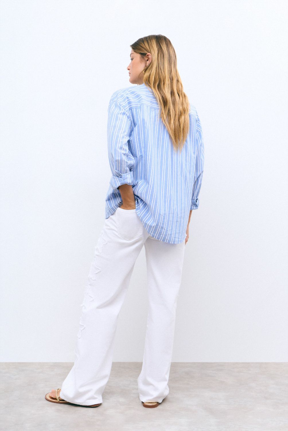 BROWNIE - Camisa Rayas Algodón Mujer Brownie