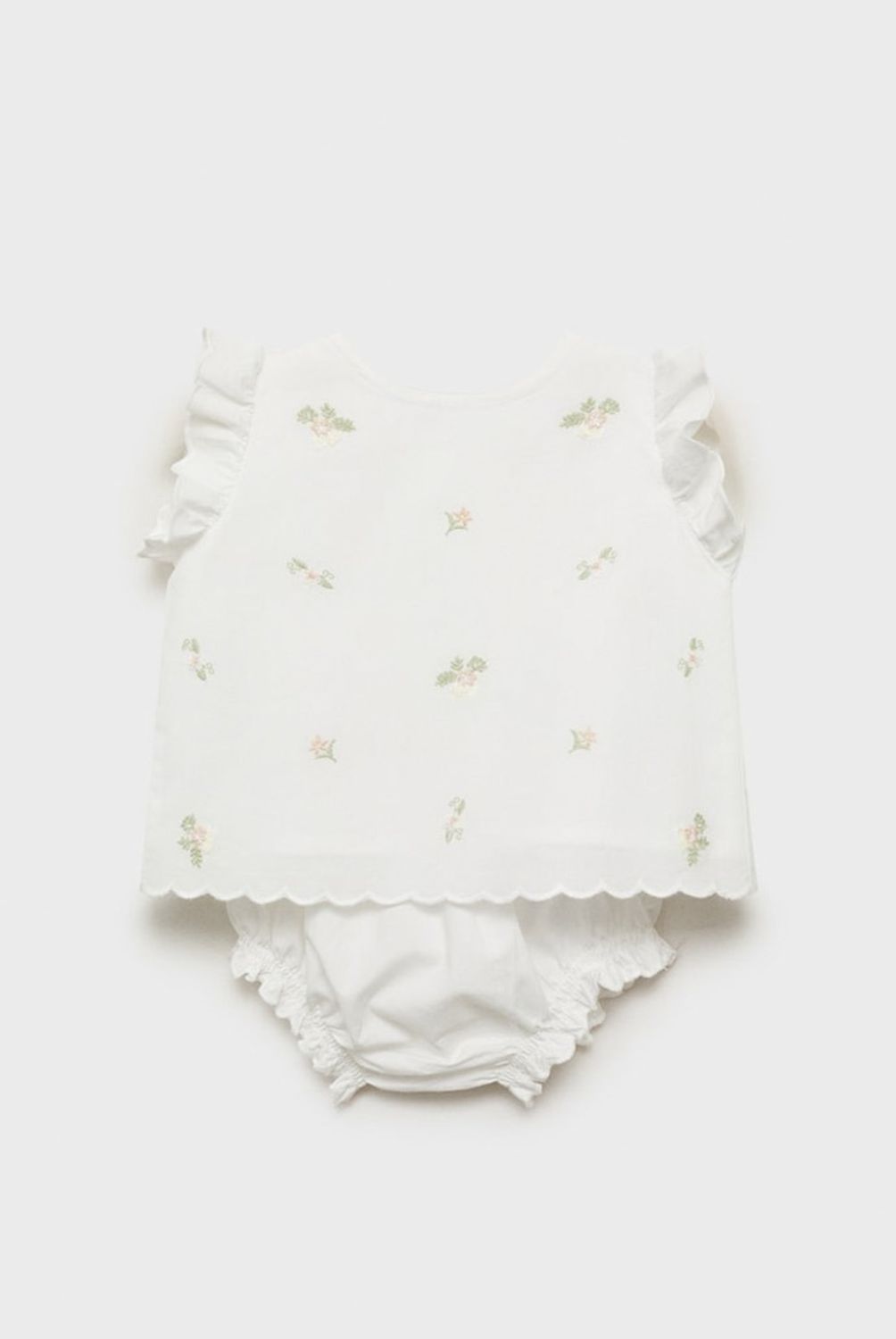 MANGO KIDS - Vestido Y Ranita Detalles Bordados Bebé Niña Mango Kids