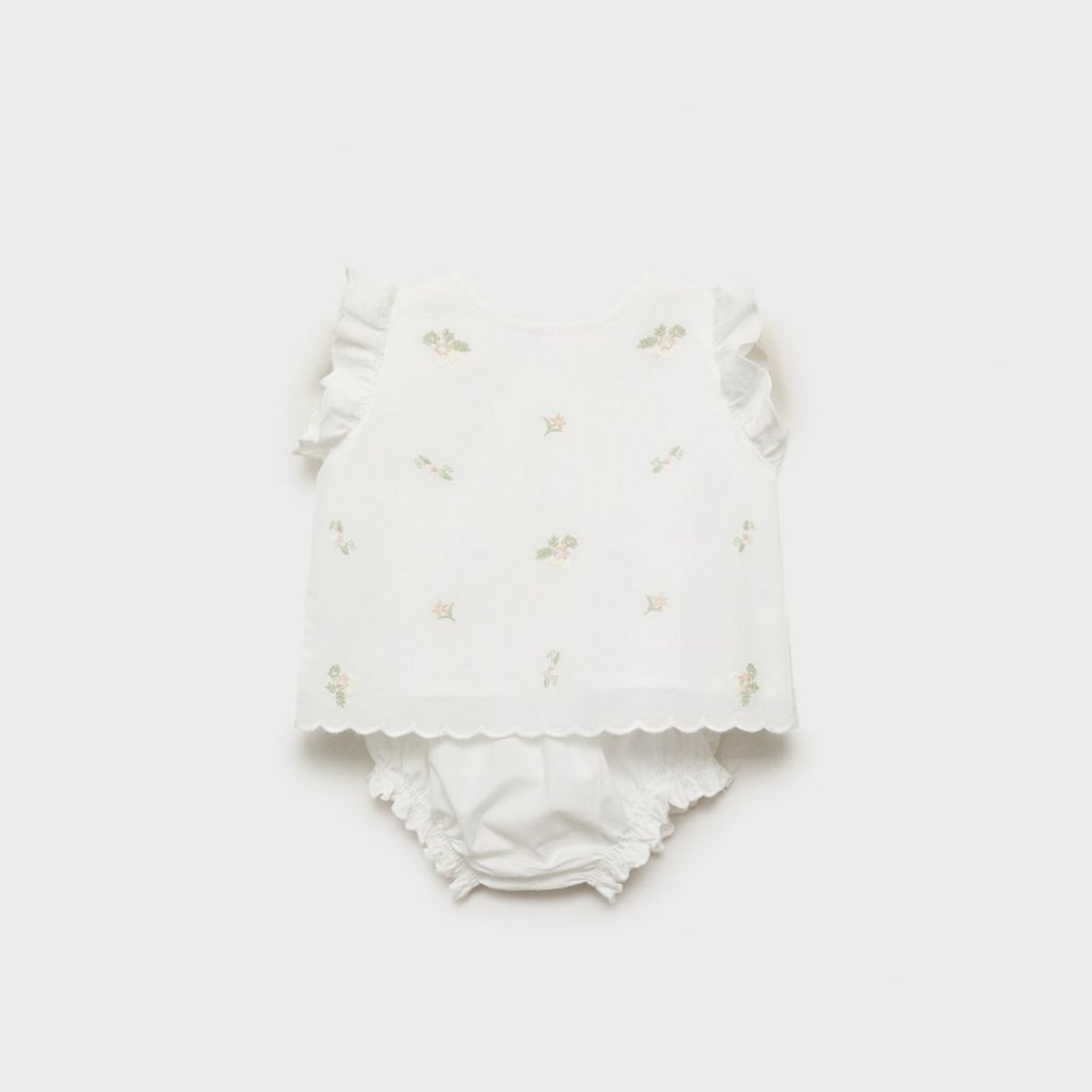 MANGO KIDS - Vestido Y Ranita Detalles Bordados Bebé Niña Mango Kids