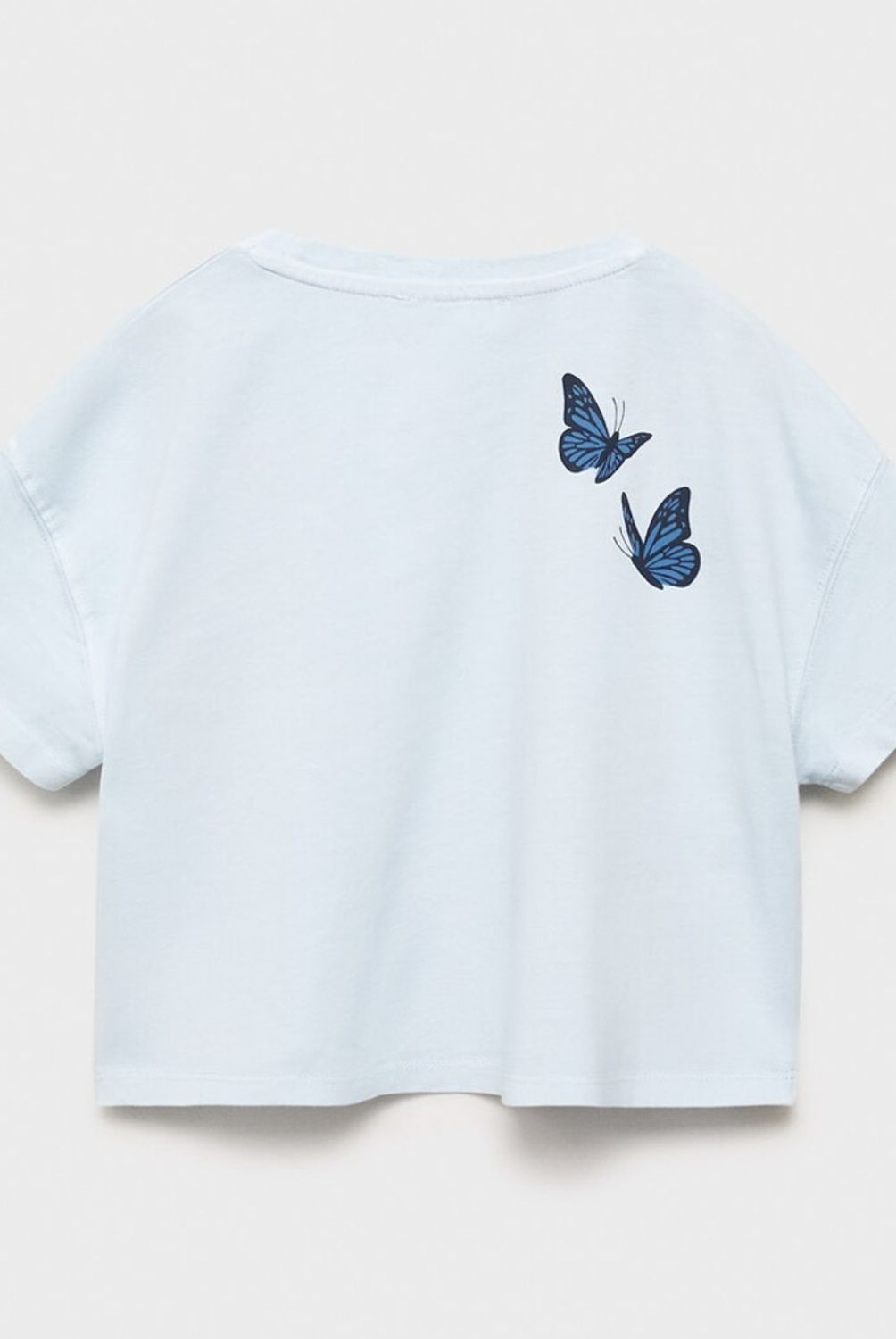 MANGO KIDS - Polera Crop Estampada Niña Mango Kids