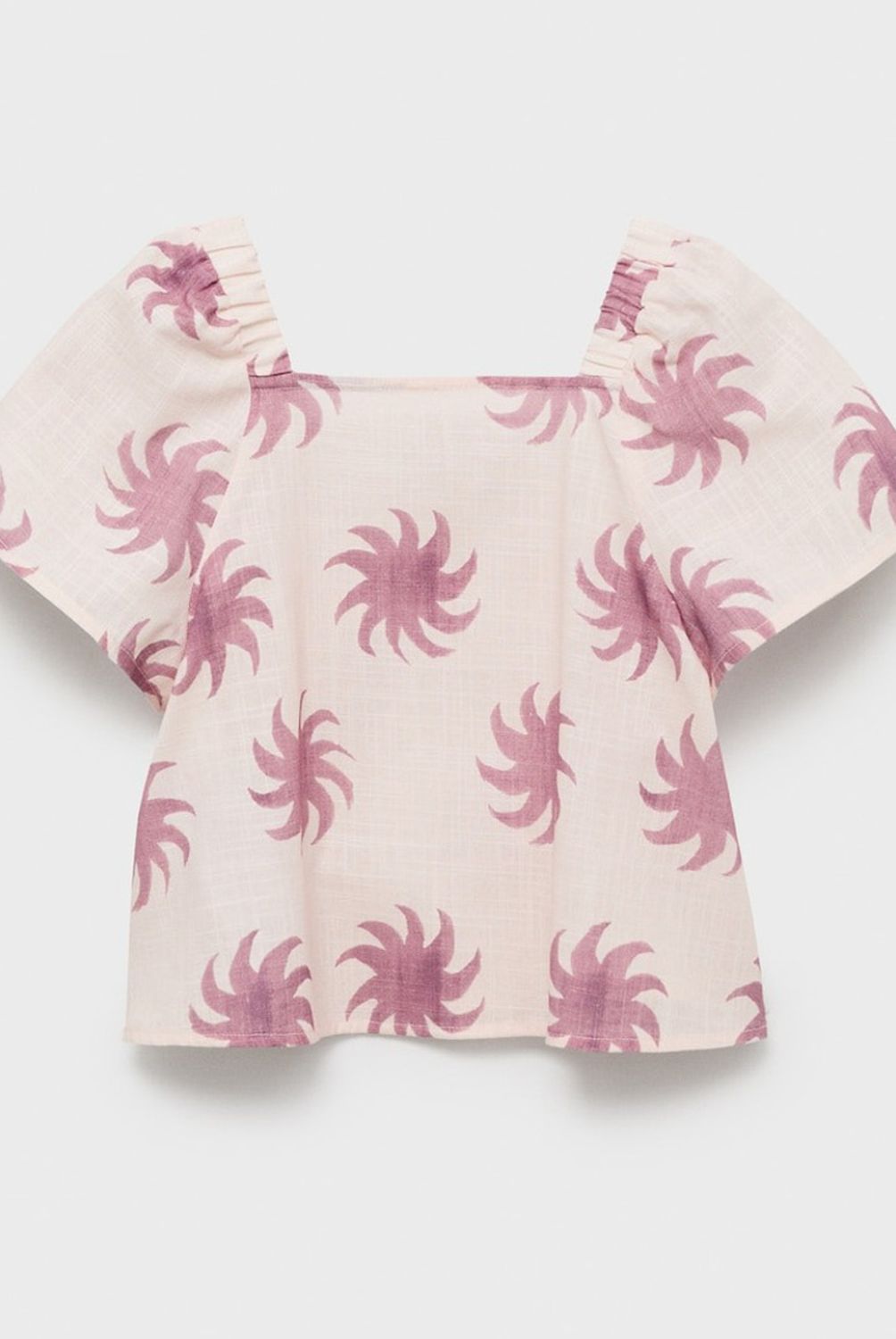 MANGO KIDS - Blusa Crop Estampada Niña Mango Kids