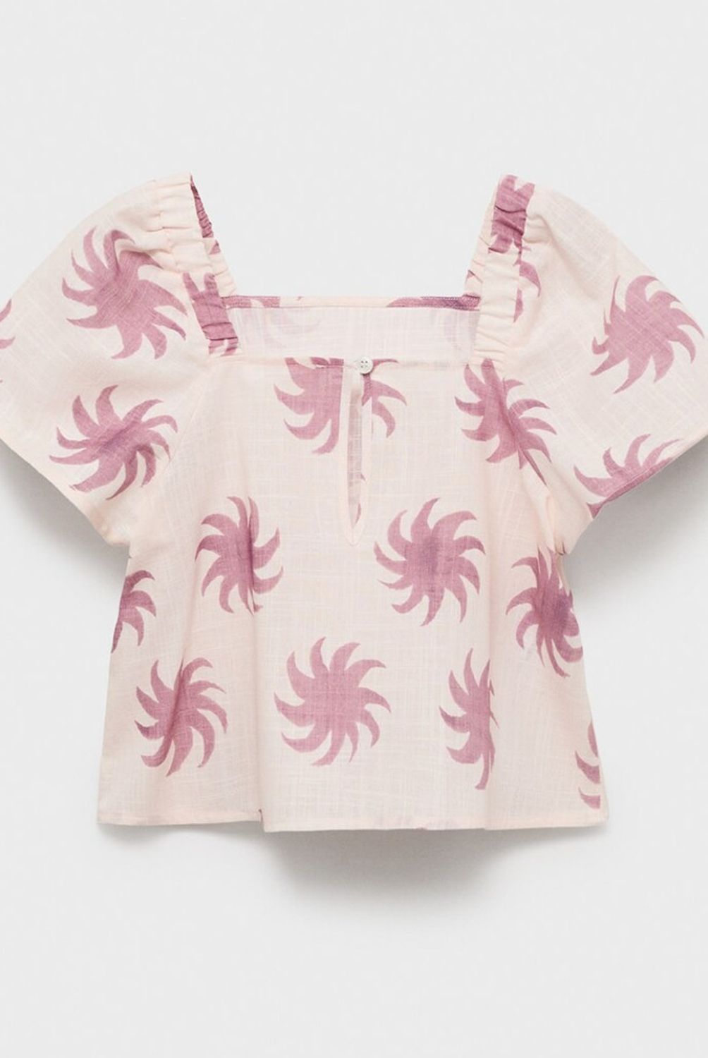 MANGO KIDS - Blusa Crop Estampada Niña Mango Kids