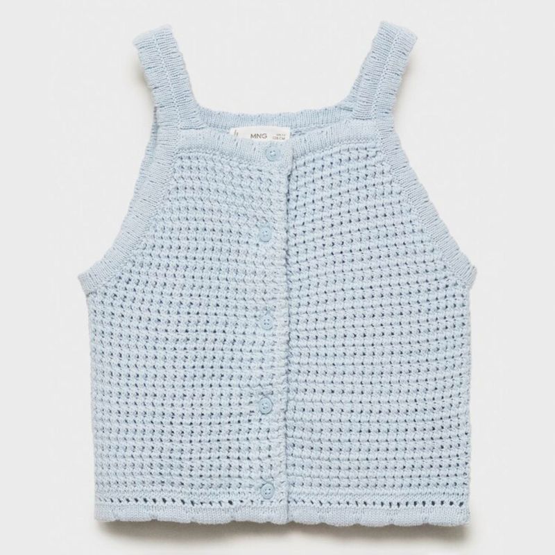 MANGO KIDS - Top Punto Botones Niña Mango Kids