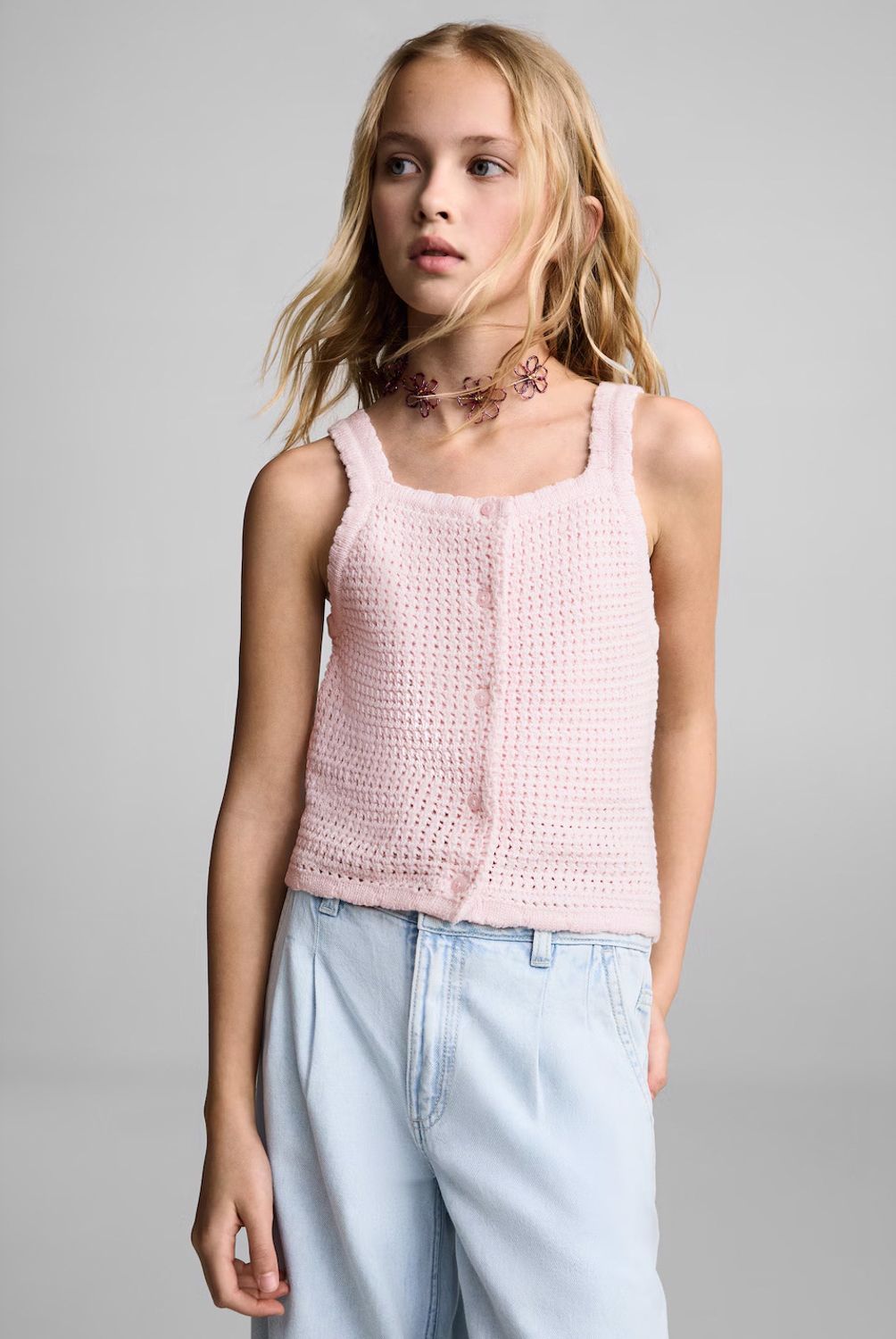 MANGO KIDS - Top Punto Botones Niña Mango Kids