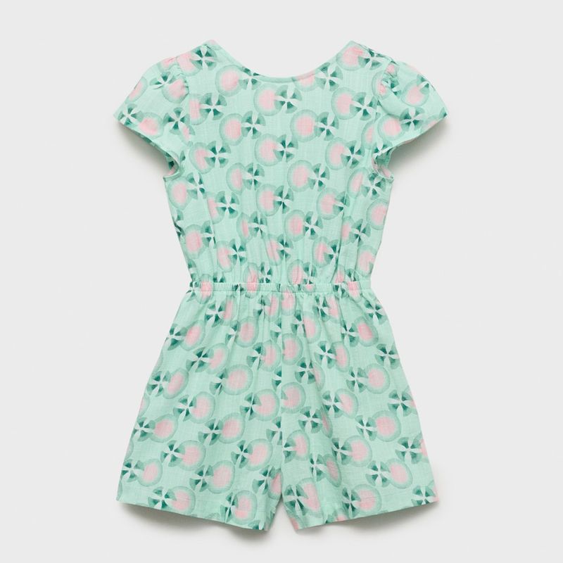 MANGO KIDS - Enterito Corto Estampado Niña Mango Kids