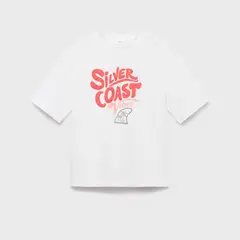 MANGO KIDS - Polera Mensaje Relieve Niño