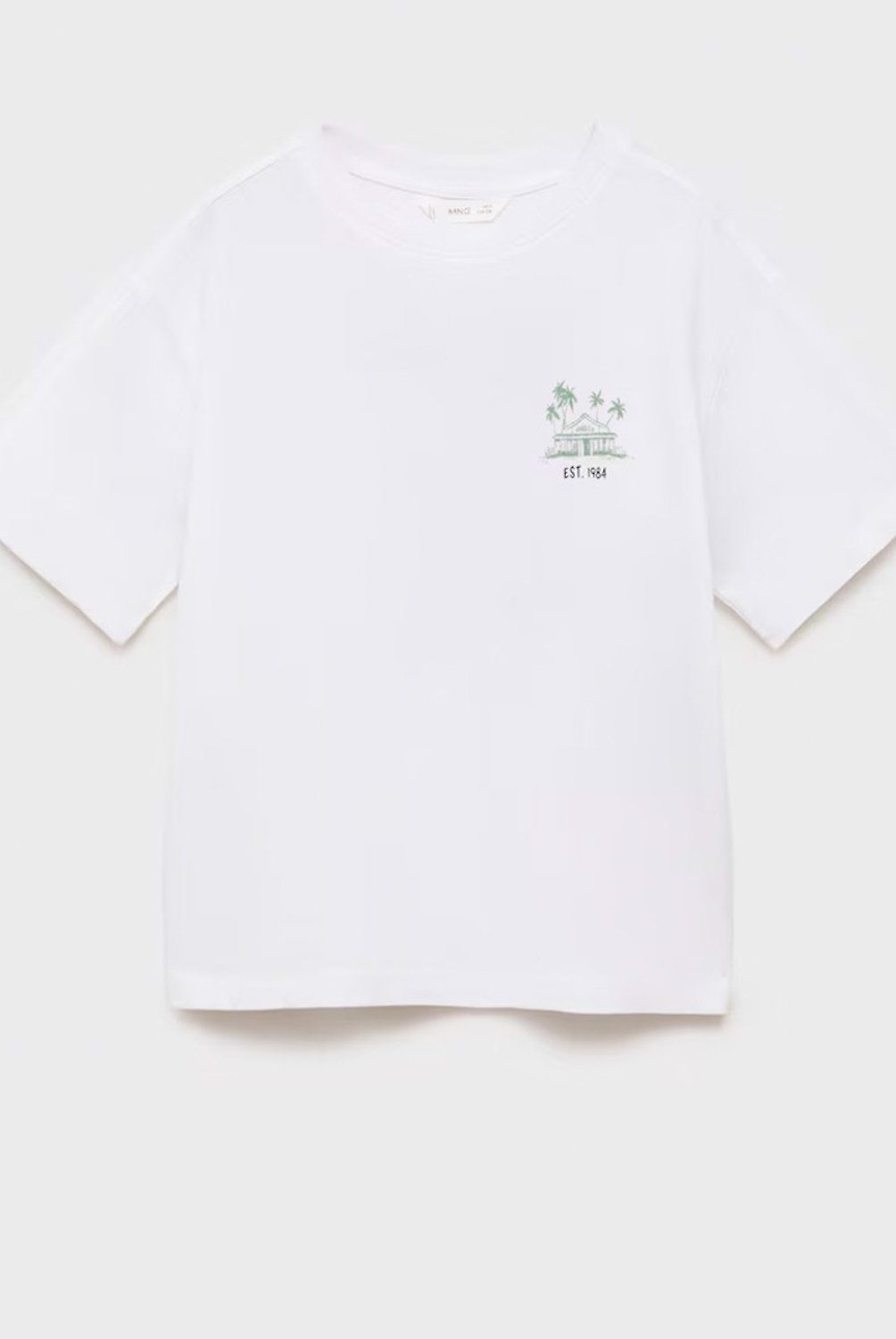 MANGO KIDS - Polera Estampado Tropical Niño Mango Kids