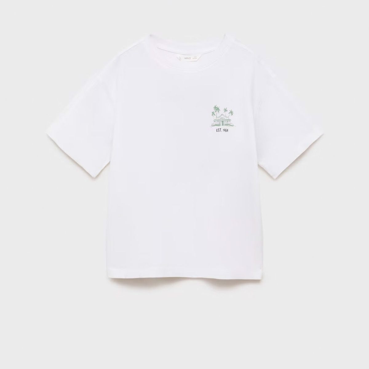 MANGO KIDS - Polera Estampado Tropical Niño Mango Kids