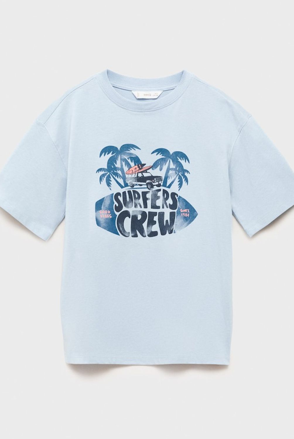 MANGO KIDS - Polera Estampada Surf Niño Mango Kids