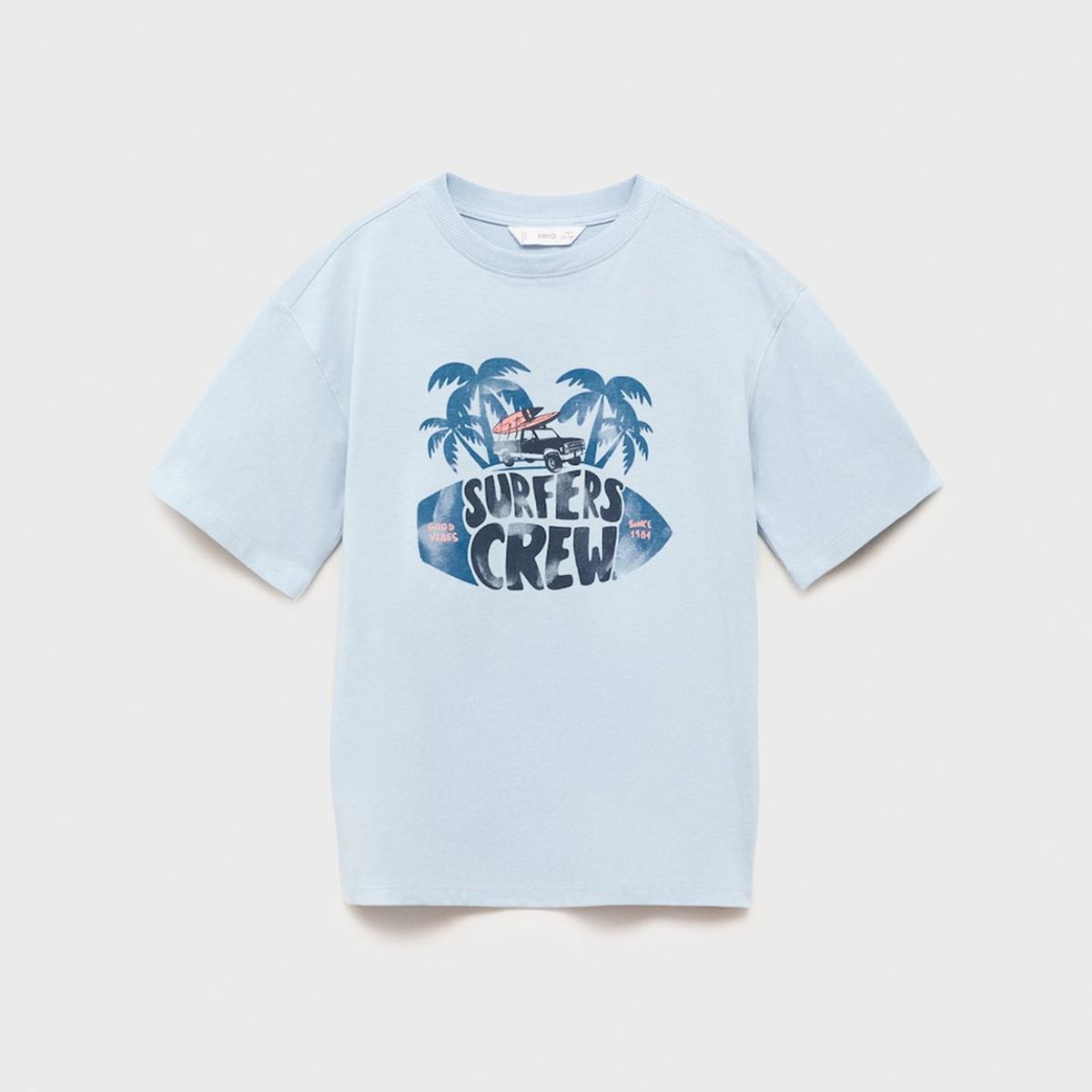MANGO KIDS - Polera Estampada Surf Niño Mango Kids
