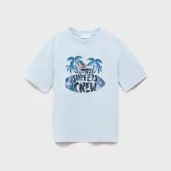 MANGO KIDS - Polera Estampada Surf Niño