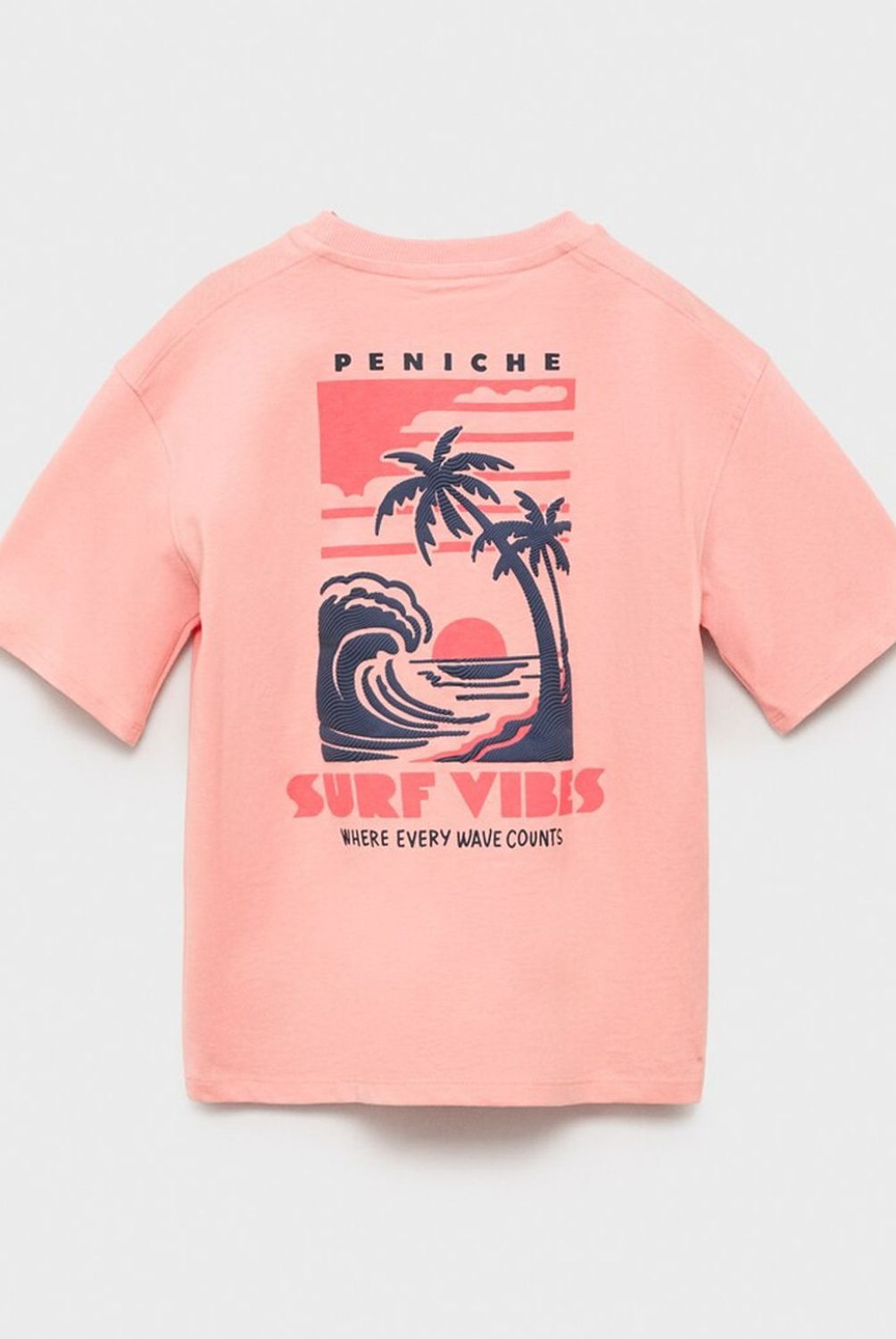 MANGO KIDS - Polera Estampada Surf Niño Mango Kids