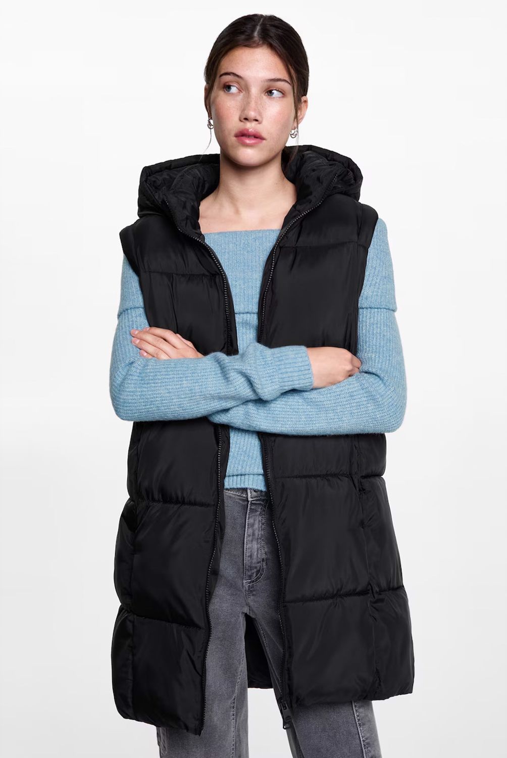 MANGO TEEN - Parka Acolchado Capucha Mujer Mango Teen