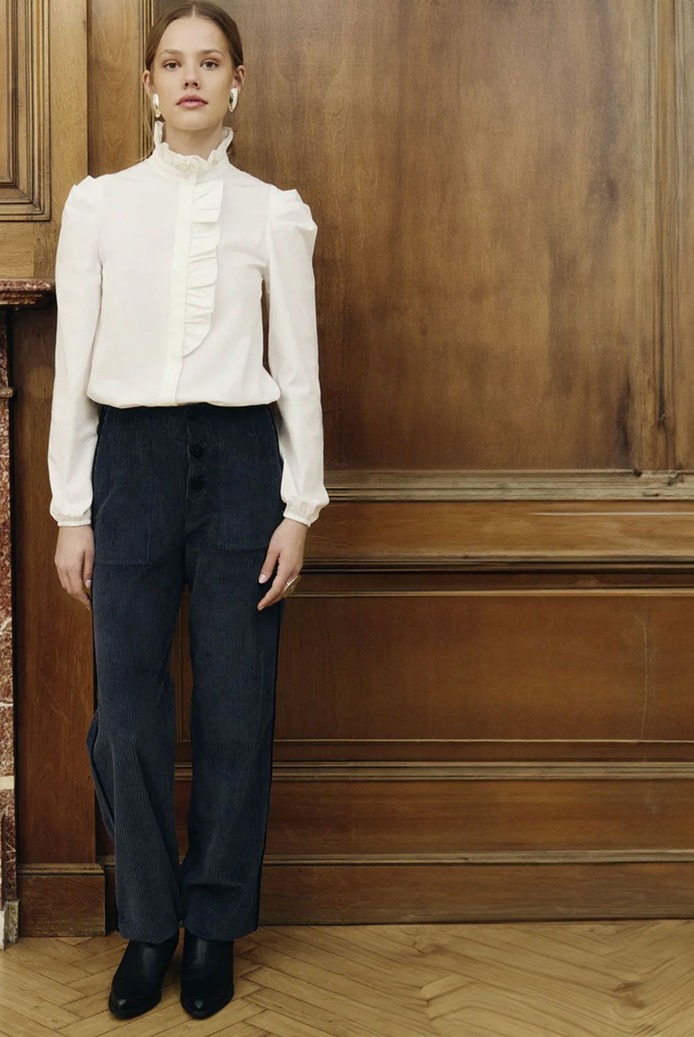 BAYMO - Pantalón Recto Tiro Alto Mujer  Baymo