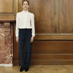 BAYMO - Pantalón Recto Tiro Alto Mujer