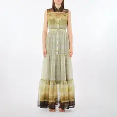 LIUJO - Vestido Largo Estampado Mujer