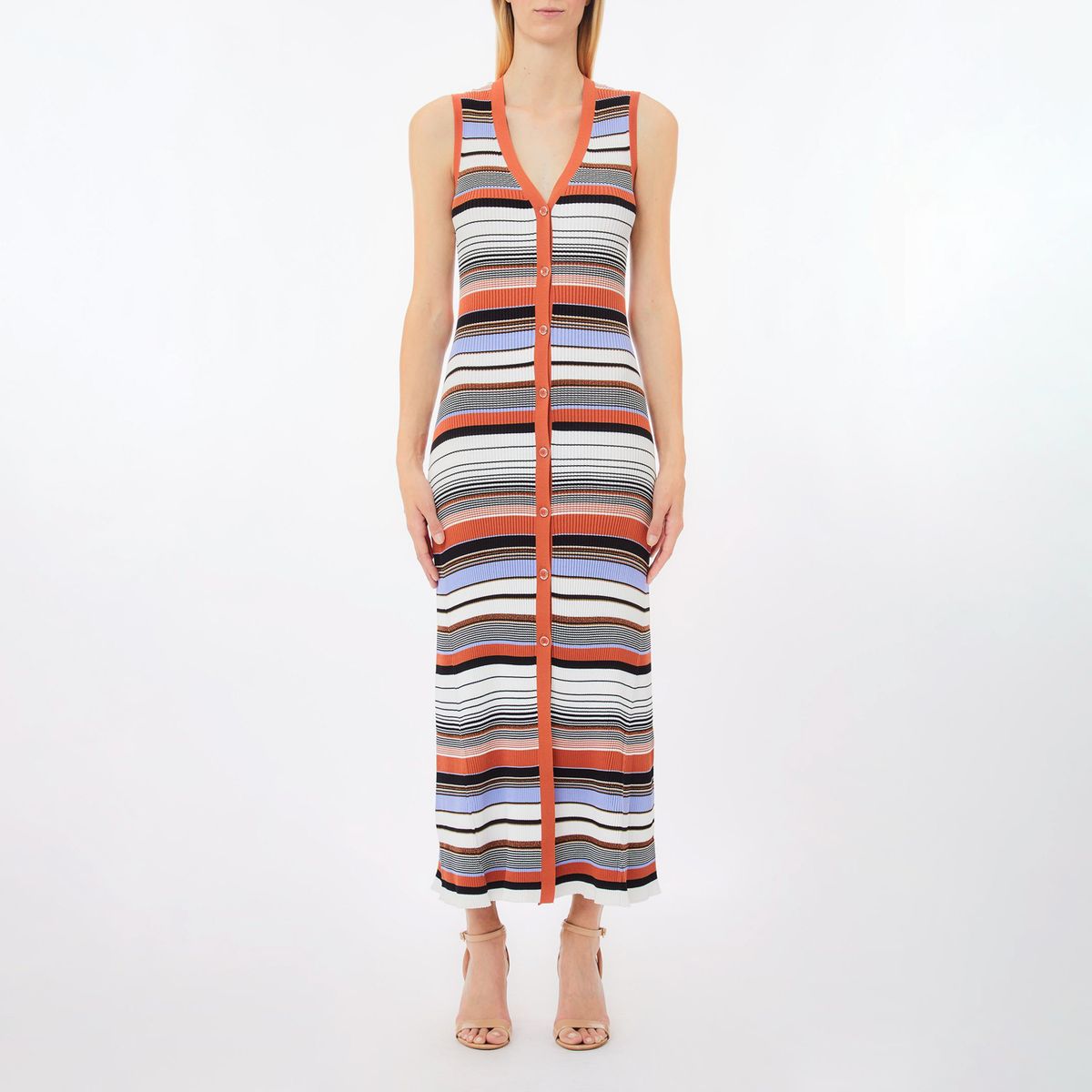 LIUJO - Vestido Largo Con Rayas Mujer Liujo