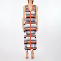 LIUJO - Vestido Largo Con Rayas Mujer