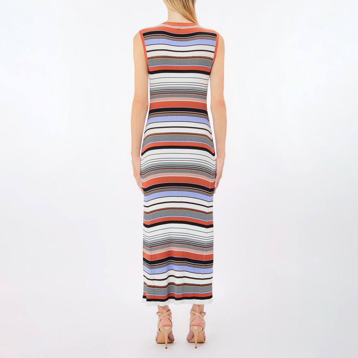 LIUJO - Vestido Largo Con Rayas Mujer Liujo