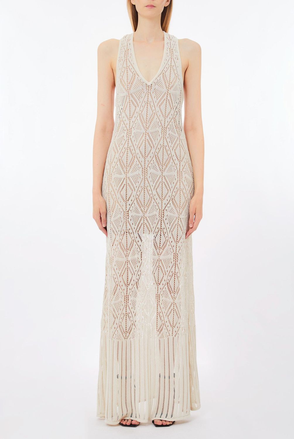 LIUJO - Vestido Transparencias Algodón Mujer Liujo