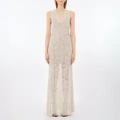 LIUJO - Vestido Transparencias Algodón Mujer