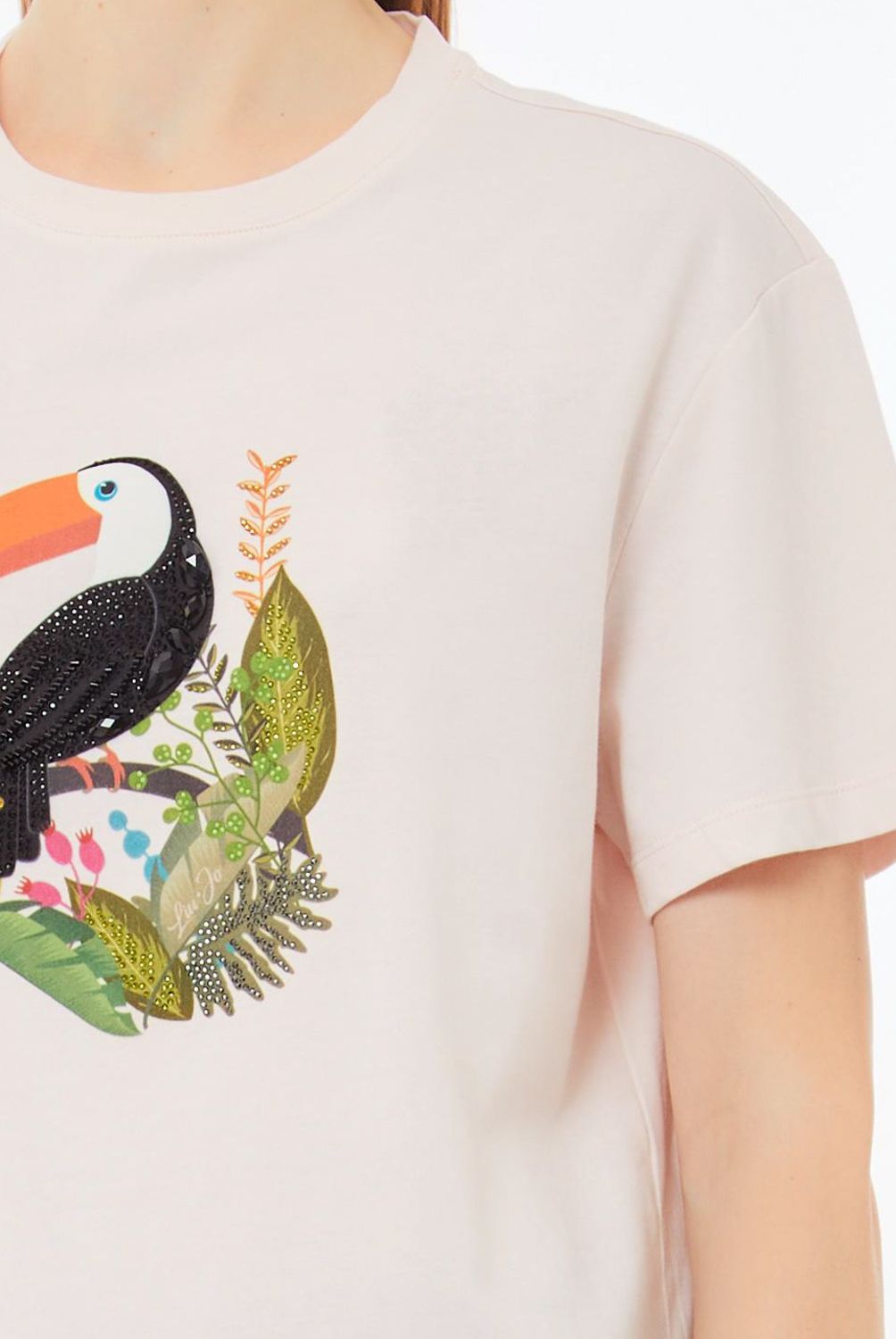 LIUJO - Polera Manga Corta Estampado 100% Algodón  Mujer Liujo