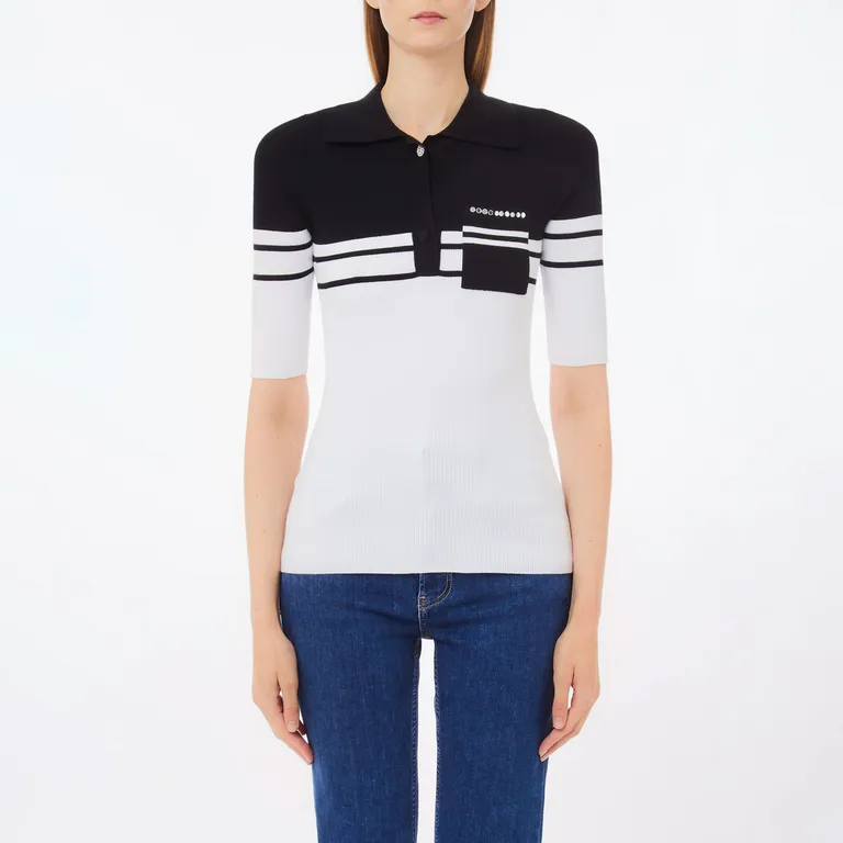 LIUJO Polera Cuello Polo Mujer