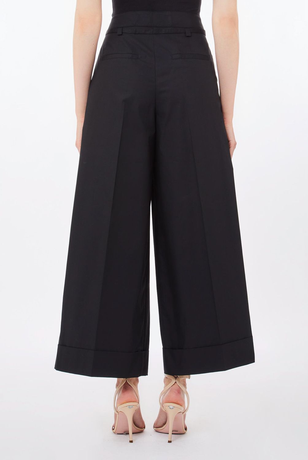 LIUJO - Pantalón Ancho 100% Algodón Mujer Liujo