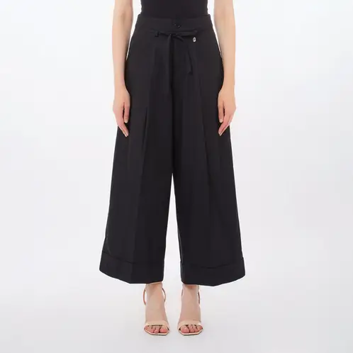 LIUJO - Pantalón Ancho 100% Algodón Mujer