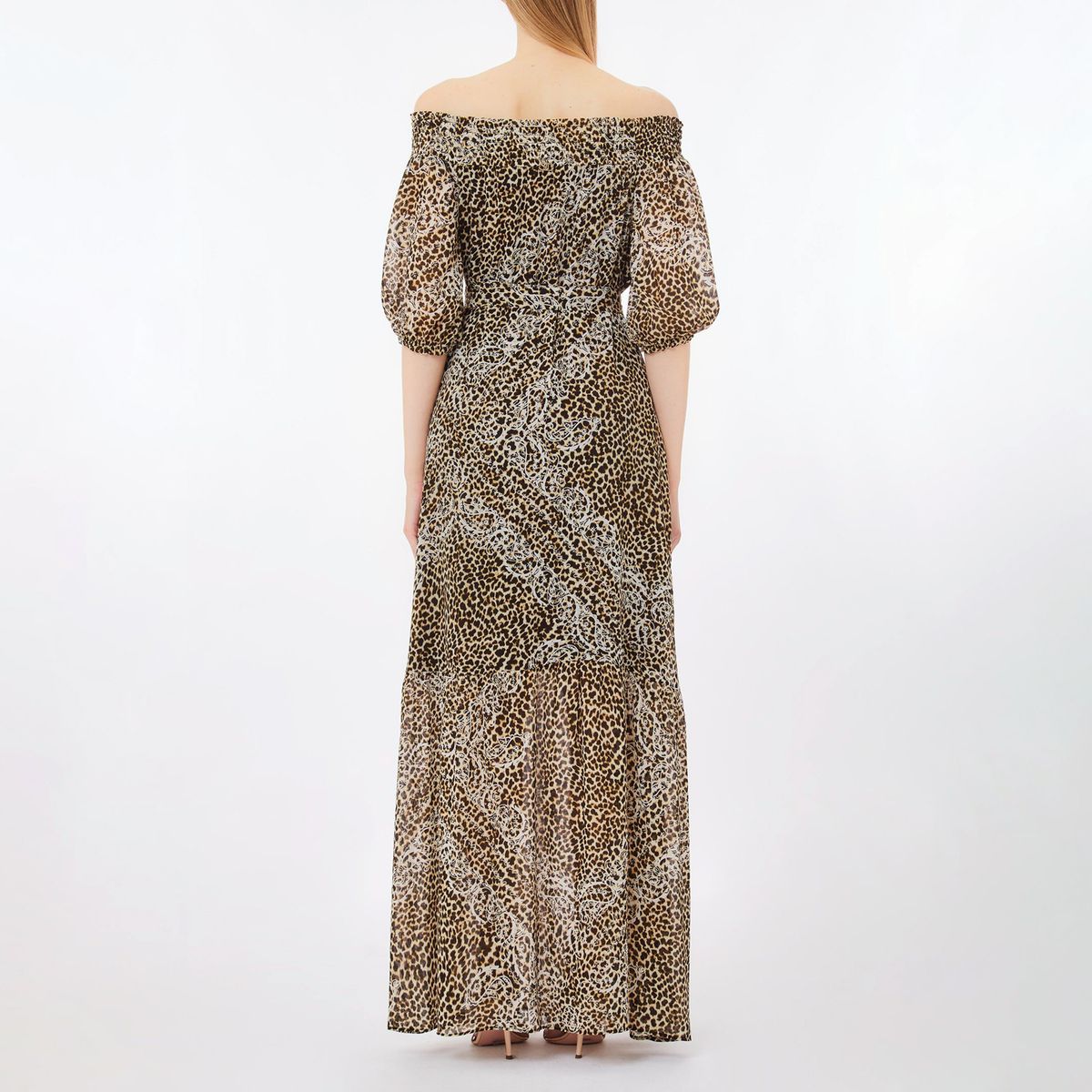 LIUJO - Vestido Largo Estampado Animal Print Mujer Liujo