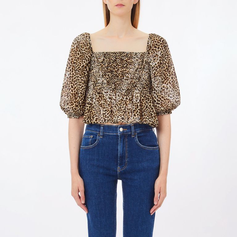 LIUJO Blusa Estampada Animal Print Mujer