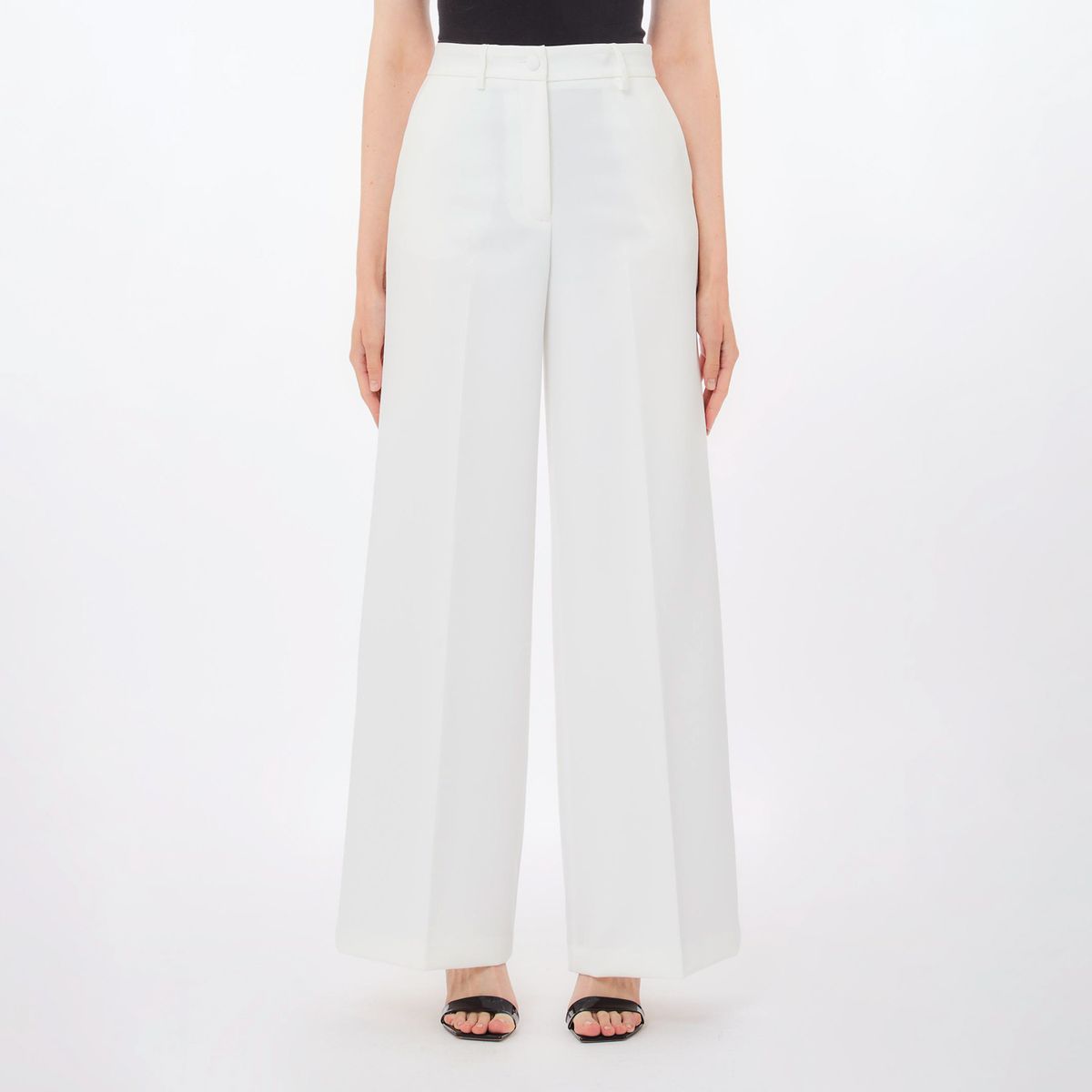 LIUJO - Pantalón Recto Tiro Medio Mujer Liujo